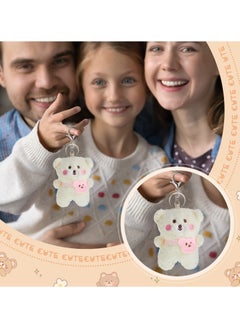 KASTWAVE Plush Bear Keychain for Backpacks, Aesthetic Stuffed Animal Keyring Pendant Mini Fluffy Cute Keychain Bear Backpack Charms Plush DIY Decorations for Gift Box Filled Party Decorations 6 Pcs  - Image 5