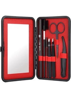 HOOKOR Eyebrow Trimmer Kit Portable Eyebrow Kit Eyebrow Grooming Set of 7 for Women & Men with Eyebrow Razor, Eyebrow Brush and Comb, Eyebrow Pencil, Eyebrow Scissors Eyebrow Tweezer Kit  - Image 1