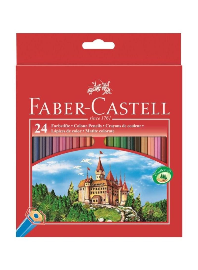 Faber-Castell Short Colored Pencils – 12 Colors - Image 1