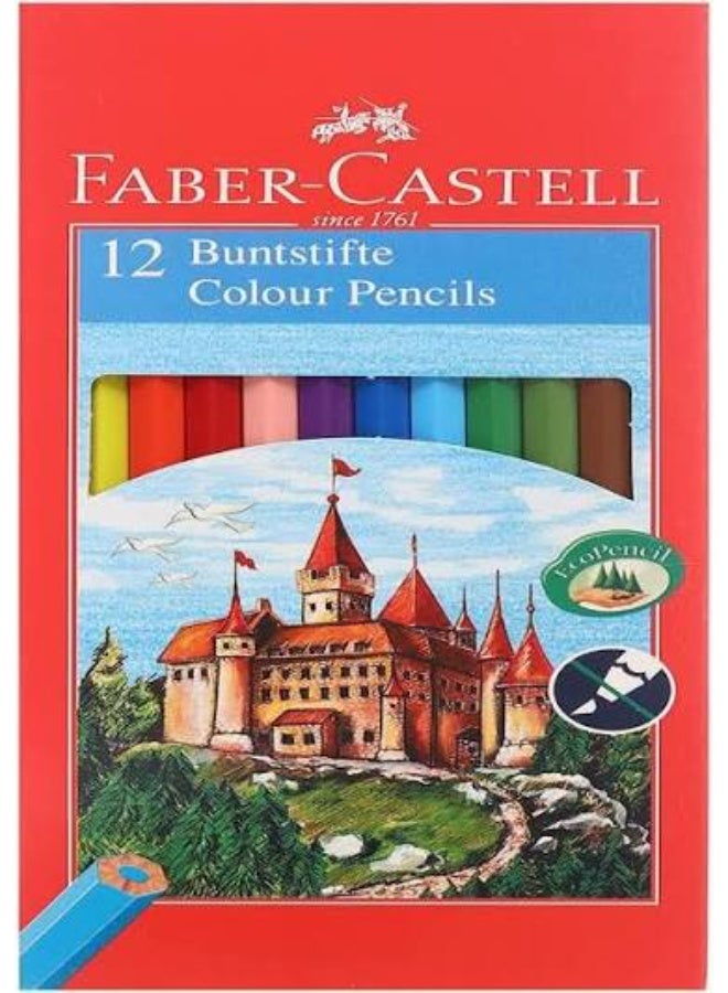 Faber-Castell Short Colored Pencils – 12 Colors - Image 2