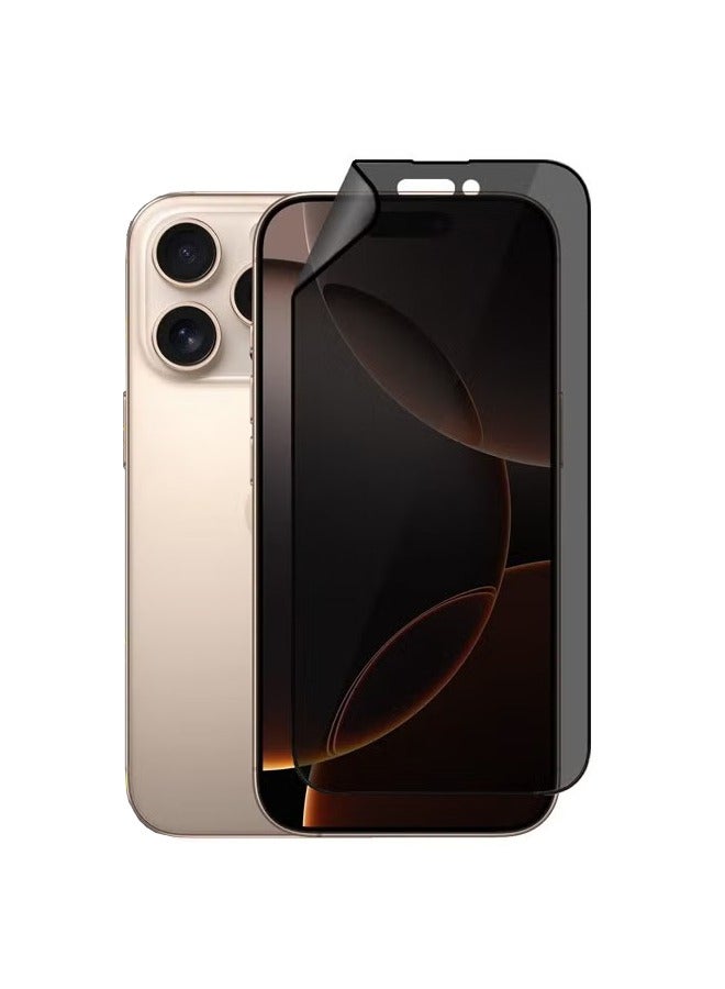 Ceramic Film For iPhone 16 Pro Max Privacy Screen Protector Surface Ceramic film matte Anti Spy (NOT Tempered Glass) for iPhone 16 Pro Max Black - Image 1