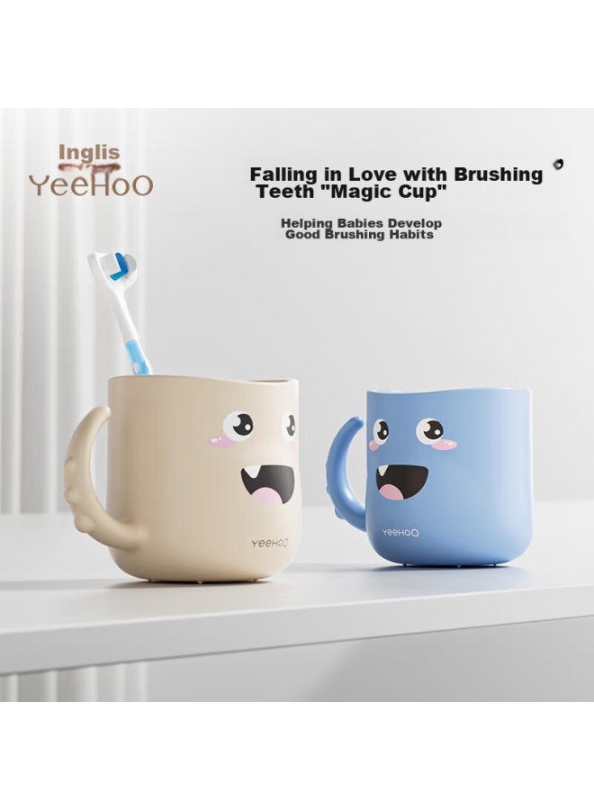 Yeehoo Children's Mouthwash Cup, Baby Training Cup, Drinking Cup, Baby Toothbrushing Cup, Milk Cup, White - Image 2
