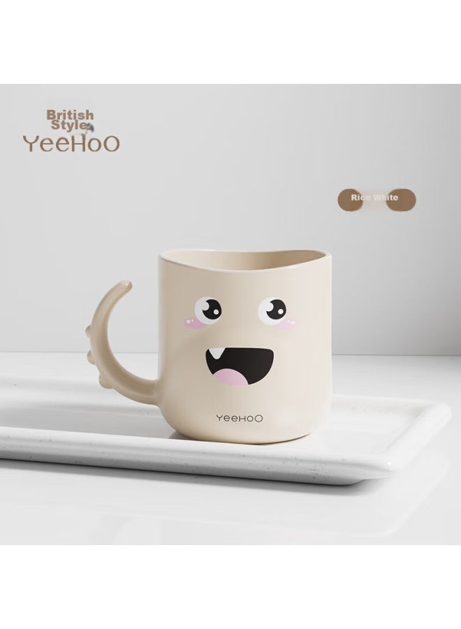 Yeehoo Children's Mouthwash Cup, Baby Training Cup, Drinking Cup, Baby Toothbrushing Cup, Milk Cup, White - Image 1