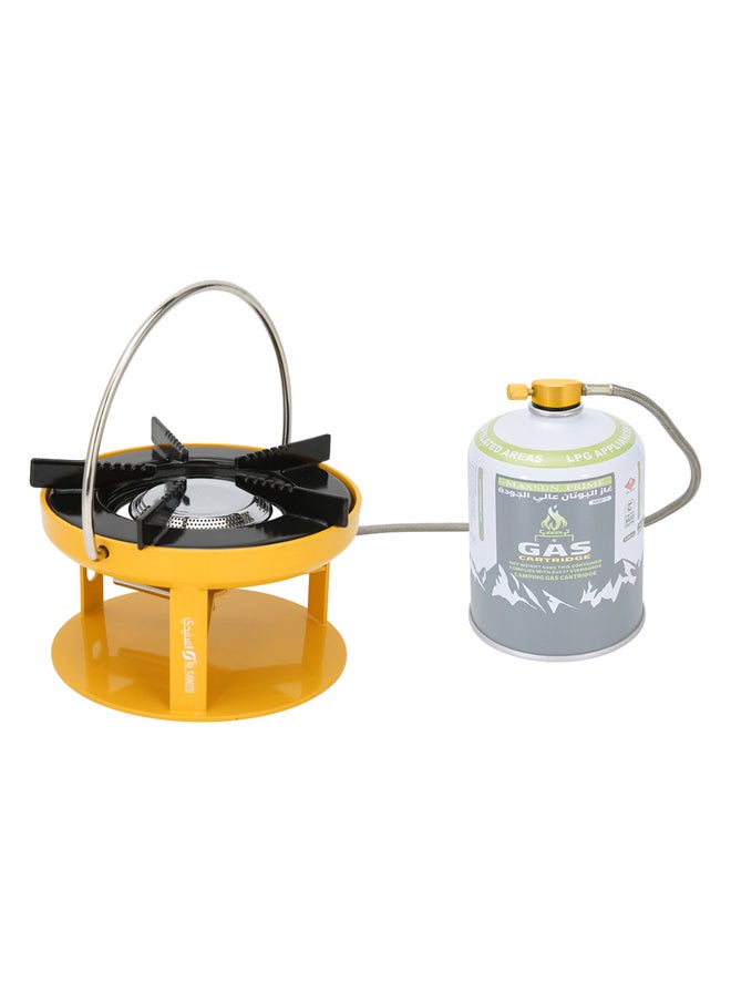 AL SANIDI Surhead indian Gas Stove for camping, Small gas stove, Yellow, 18.5 Cm  - Image 2