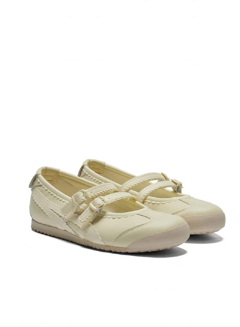 Onitsuka Tiger Mexico 66 TGRS Women’s Ballet Flats - Beige | Comfortable & Stylish Casual Mary Jane Shoes - Image 2