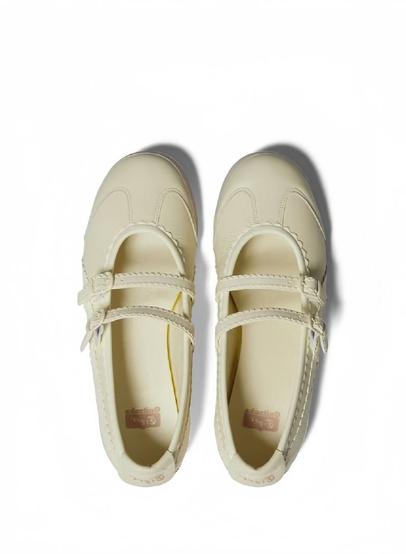Onitsuka Tiger Mexico 66 TGRS Women’s Ballet Flats - Beige | Comfortable & Stylish Casual Mary Jane Shoes - Image 3