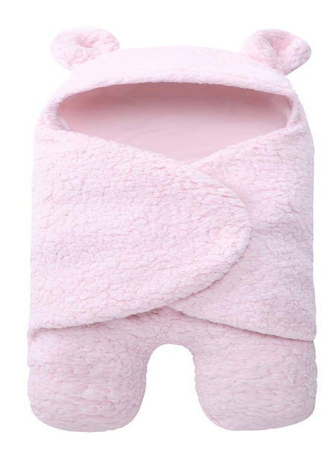 First Trend 3 in1 Ultra Soft Blanket Cum Swaddle & Safety Wrap (Pink) - Image 1