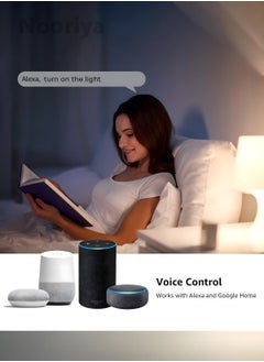 Nooriya WiFi Smart Wall Light Switch, No Neutral Wire Required, No Hub Required, Compatible with Alexa and Home, APP Remote Control, Timing Function, Voice Control (Black 2 Gang)  - Image 5