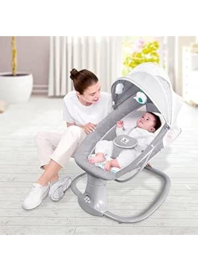 كرسي هزاز كهربائي للأطفال 3 في 1، كرسي هزاز كهربائي للأطفال حديثي الولادة، سرير مريح ومريح لحديثي الولادة، كرسي هزاز للأطفال
