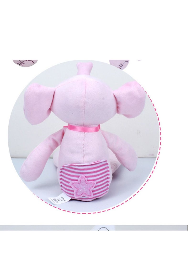 Loquat Long-legged Elephant Plush Soothing Baby Toy 20*38cm Pink  - Image 2