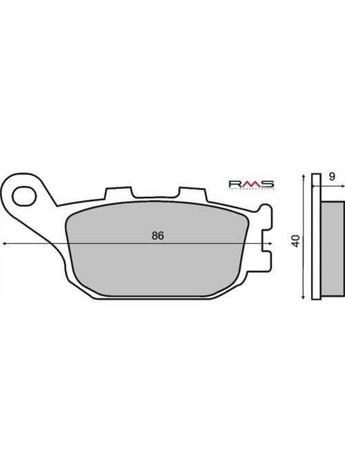 Kawasaki Versys 1000 Abs Rear Brake Organic 1 Set Pad Rms  - Image 3