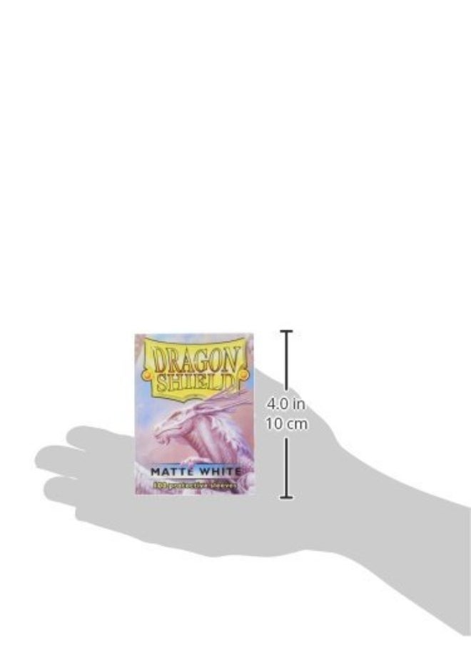 Pegasus Spiele - Dragon Shield Matte White 100 Protective Sleeves - Image 1