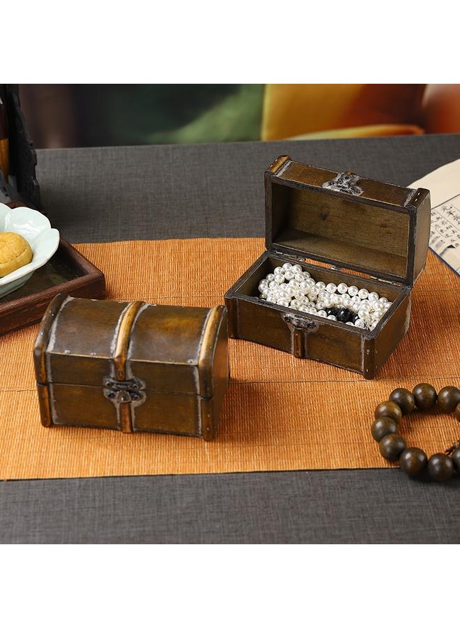 Bluejw European Antique Storage Box Jewelry Jewelry Storage Box Secret Room Escape Shooting Props Box Retro Old Small Box - Image 5