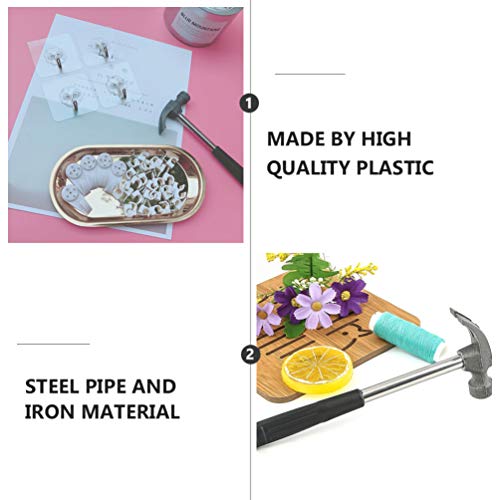 Garneck 5PCS Mini Claw Hammer Rubber Handle Household Carpet Wall Nail Remover With Non-Slip Shock Absorber For Home - Image 4