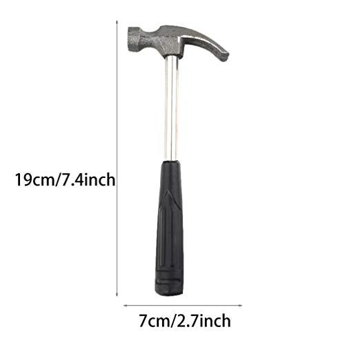 Garneck 5PCS Mini Claw Hammer Rubber Handle Household Carpet Wall Nail Remover With Non-Slip Shock Absorber For Home - Image 2