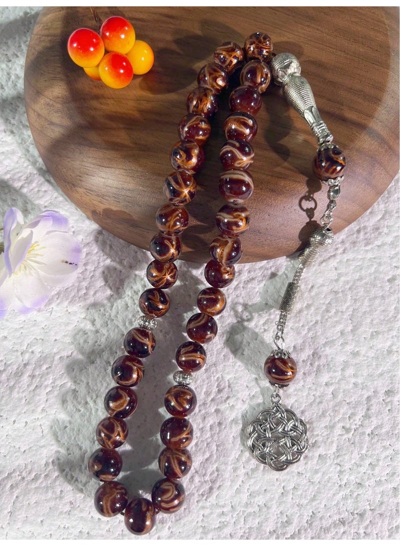 Faturan Prayer Beads For Men 17 Beads Size 13.5mm*15.5mm