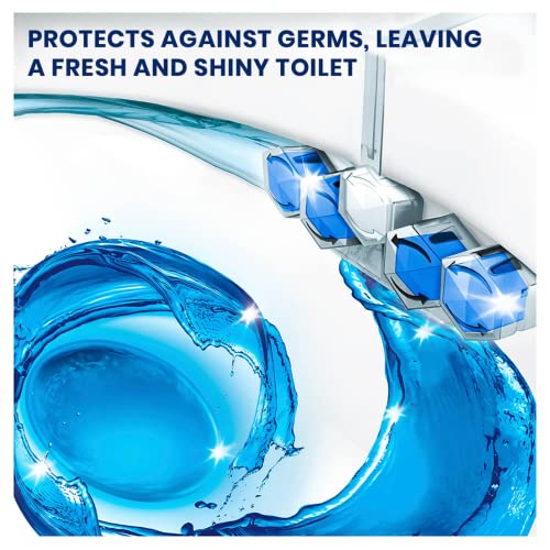 Domestos Power 5 Toilet cleaning Rim Block |Ocean Limescale Removal with Long Lasting Fragrance | for Hygiene & Shine | Imported 55g Pack of 3 - Image 4