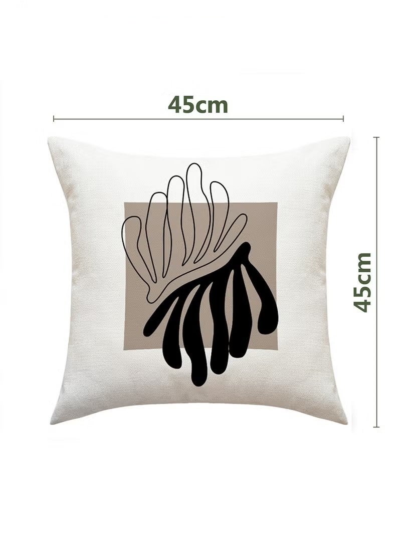 Beauenty Pillow Covers Set of 4, Throw Pillow Cover, Modern style Cushion Covers 45cm x 45cm,For Living Room Sofa Couch Bed Pillowcases 18x18 inches（Double sided pattern） - Image 4