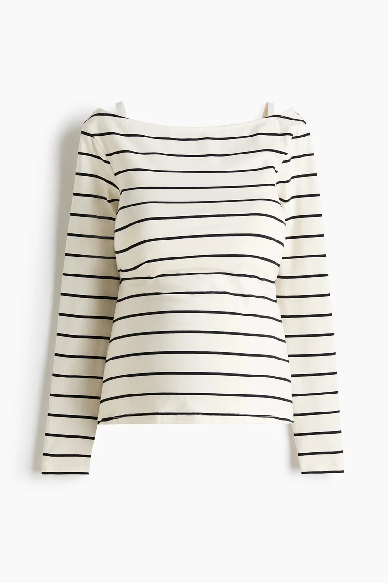 H&M  MAMA Boat-neck top for Women | Best Price UAE