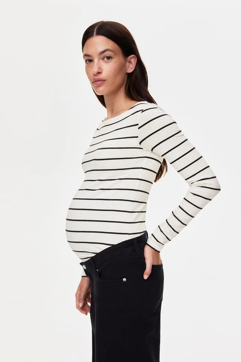 H&M  MAMA Boat-neck top for Women | Best Price UAE