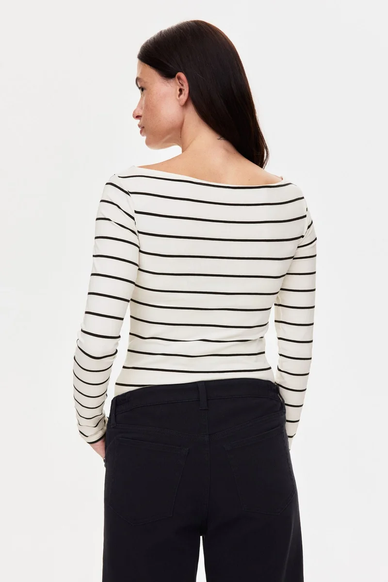 H&M  MAMA Boat-neck top for Women | Best Price UAE