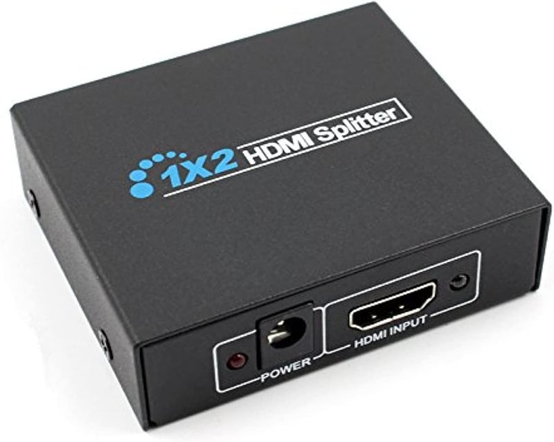 موزع HDMI 1080 بكسل لفيديو HDCP HDMI، محول 1×2 مقسم لمكبر الصوت وشاشة HD عالية الدقة وHDTV وأقراص DVD وبلاي ستيشن 3 وبلاي ستيشن 4