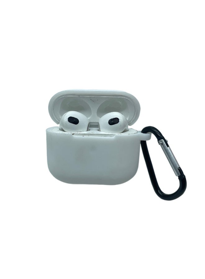 نيوترل متوافق مع Apple سماعات بلوتوث الجديدة Airpods الجيل الثالث غطاء سيليكون غطاء رقيق لون صلب قاع دائري - Image 1