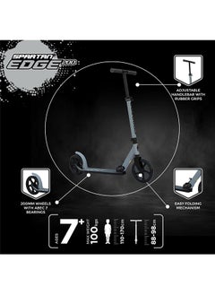 Spartan Spartan Edge 200mm Folding Scooter Gray  - Image 3