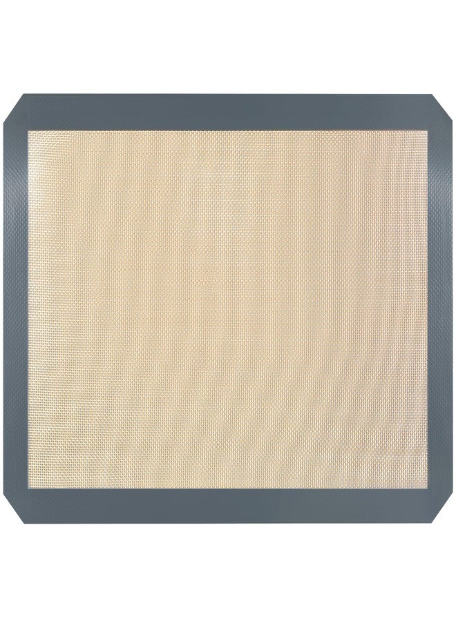 حصيرة خبز سيليكون، مقاس 16.5 × 11.6 بوصة، صينية خبز سيليكون قابلة لإعادة الاستخدام، غير لاصقة، آمنة للطعام، لون رمادي داكن، مناسبة لصنع الكوكيز والماكارون والخبز، عبوة واحدة - Image 1