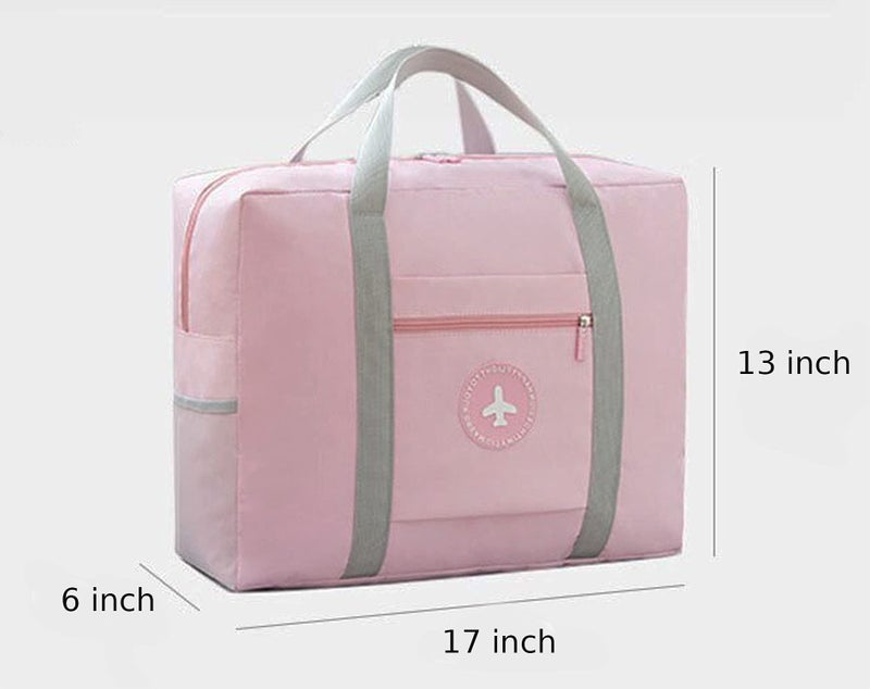 Handcuffs Travel Duffel Bag | Foldable | Lightweight | Waterproof | Luggage | Airplane | Carry-on | Flight Bags | Travelling | Holiday | Outing | Sports | Weekend | Gifts (Pink) - Image 3