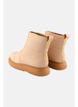 TOMS Women Alpargata Mallow Puffer Zipper Closure Ankle Boots, Beige  - Image 2
