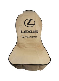 LEXUS Soft And Comfortable Car Seat Dust Dirt Protection Cover, Extra Protection For Your Seat,  Universal Car Seat Cover, 2 Pcs, Beige  - Image 3