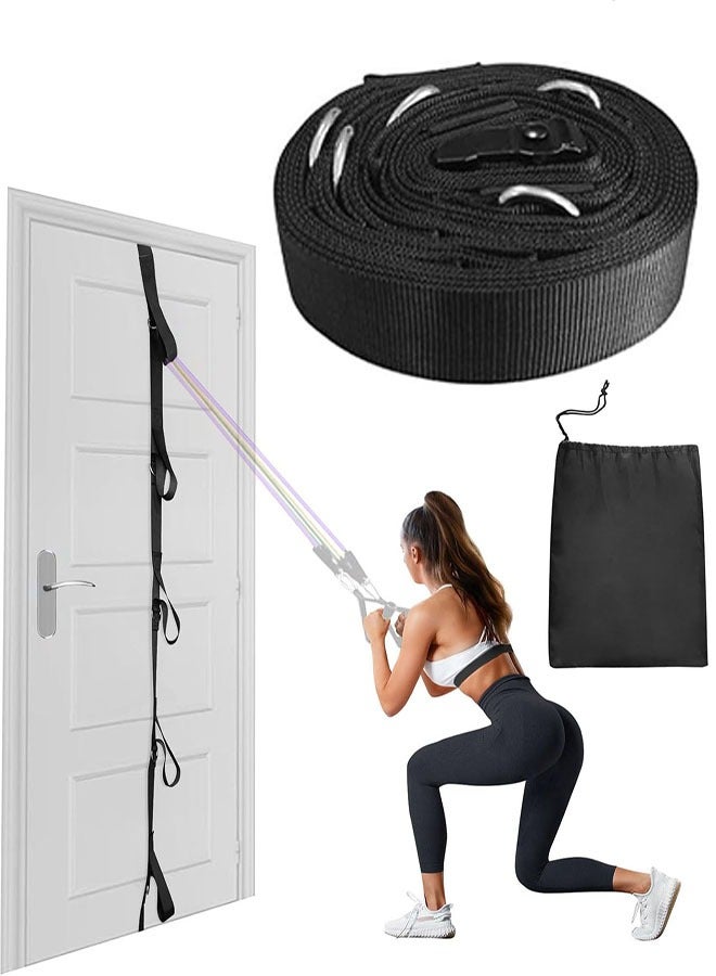 Door Anchor Strap for Resistance Bands, Door Resistance Bands for Workouts, Strength Training, Portable Door Gym Attachment for Home Fitness, Multi Point Anchor Workout Equipment - Image 1