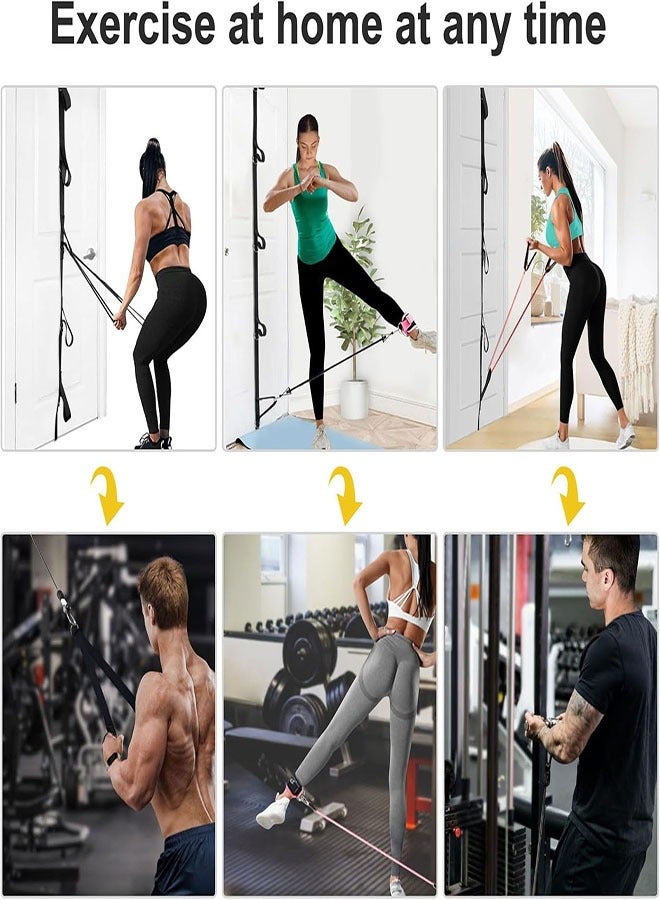 Door Anchor Strap for Resistance Bands, Door Resistance Bands for Workouts, Strength Training, Portable Door Gym Attachment for Home Fitness, Multi Point Anchor Workout Equipment - Image 5