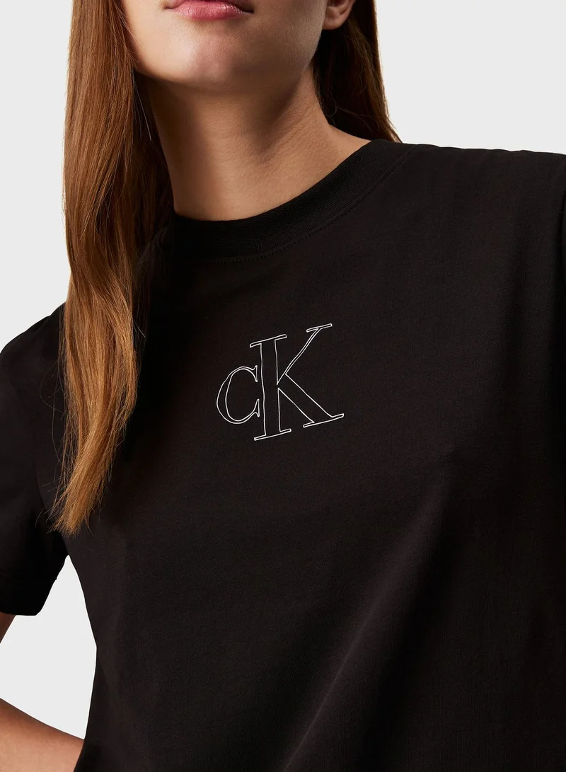 Calvin Klein Jeans Crew Neck Logo T-Shirt