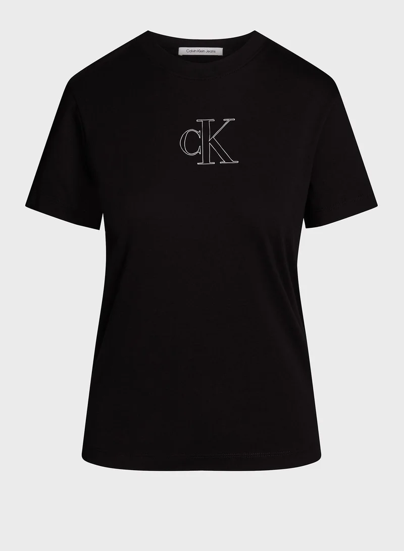 Calvin Klein Jeans Crew Neck Logo T-Shirt