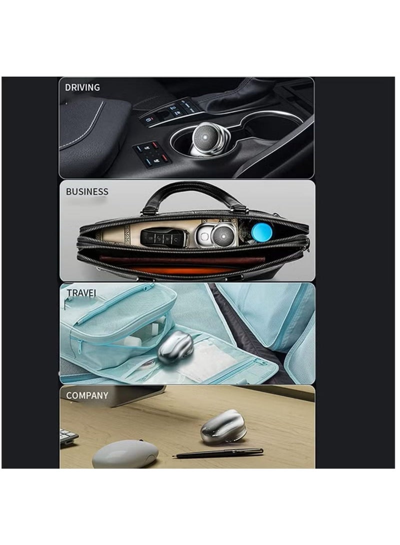 كراون ماكينة حلاقة كهربائية للرجال، ماكينة حلاقة كهربائية صغيرة للرجال، سكين اللحية المحمول من النوع C، ماكينة حلاقة للوجه والجسم - Image 3