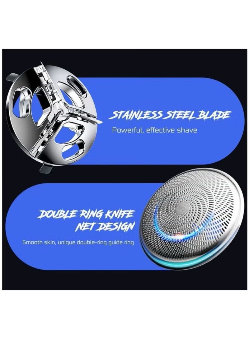 كراون ماكينة حلاقة كهربائية للرجال، ماكينة حلاقة كهربائية صغيرة للرجال، سكين اللحية المحمول من النوع C، ماكينة حلاقة للوجه والجسم - Image 4