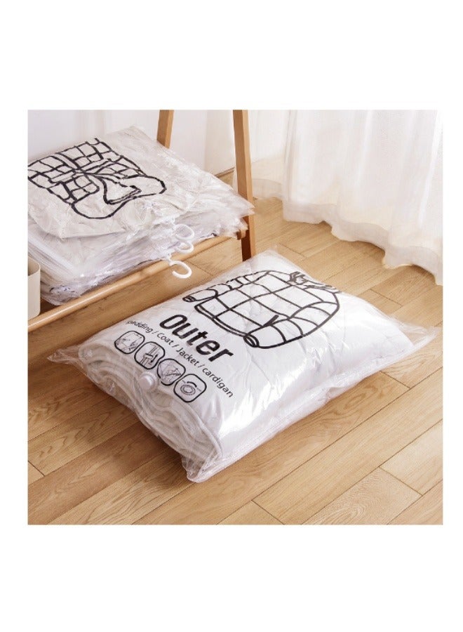 ميكسد تعليق فراغ توفير الفضاء حقيبة ، 4 أكياس التخزين فراغ قابلة لإعادة الاستخدام مع هوك ومضخة شفط ، - Image 2