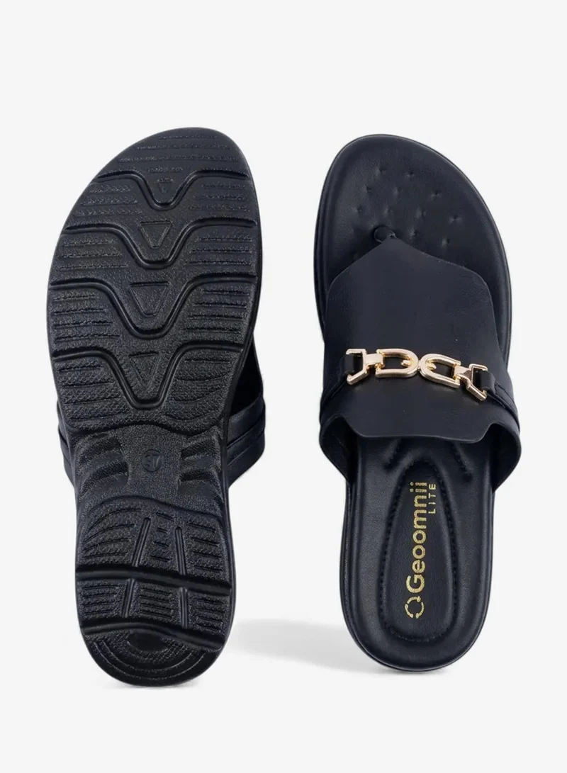Geoomnii Black Women’s Sandals – Comfortable, Lightweight & Everyday Wear for Women | Best Price UAE