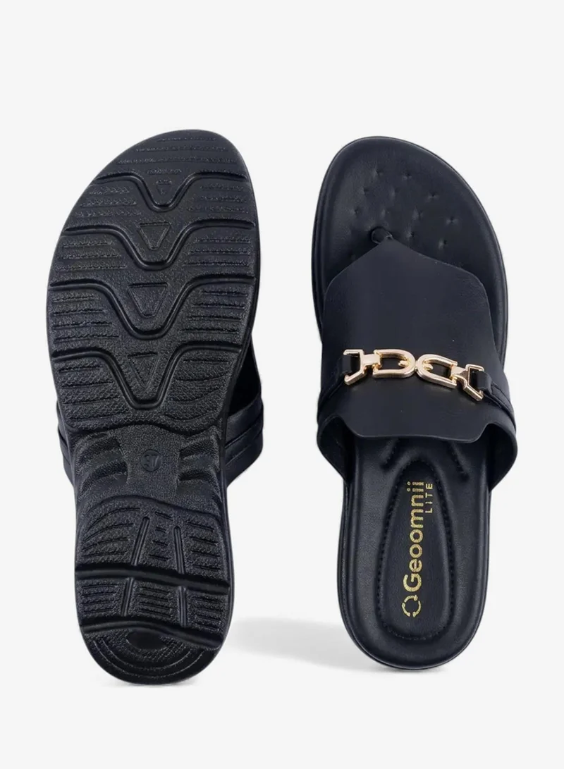 Geoomnii Black Women’s Sandals – Comfortable, Lightweight & Everyday Wear for Women | Best Price UAE