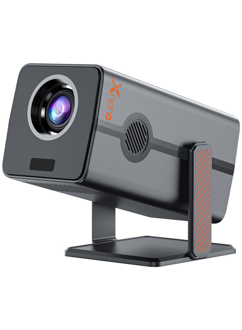 Xnano Smart Projector Full HD 1080P 4K Portable Projector 300 Ansi Auto Focus 4-Point Keystone Correction / Intelligent Obstacle Avoidance / Screen Automatic Alignment / Screen Mirroring / Motion Compensation / Multiple Compatible Interfaces. HDMI Connection/Audio Connection/USB Connection - Image 1