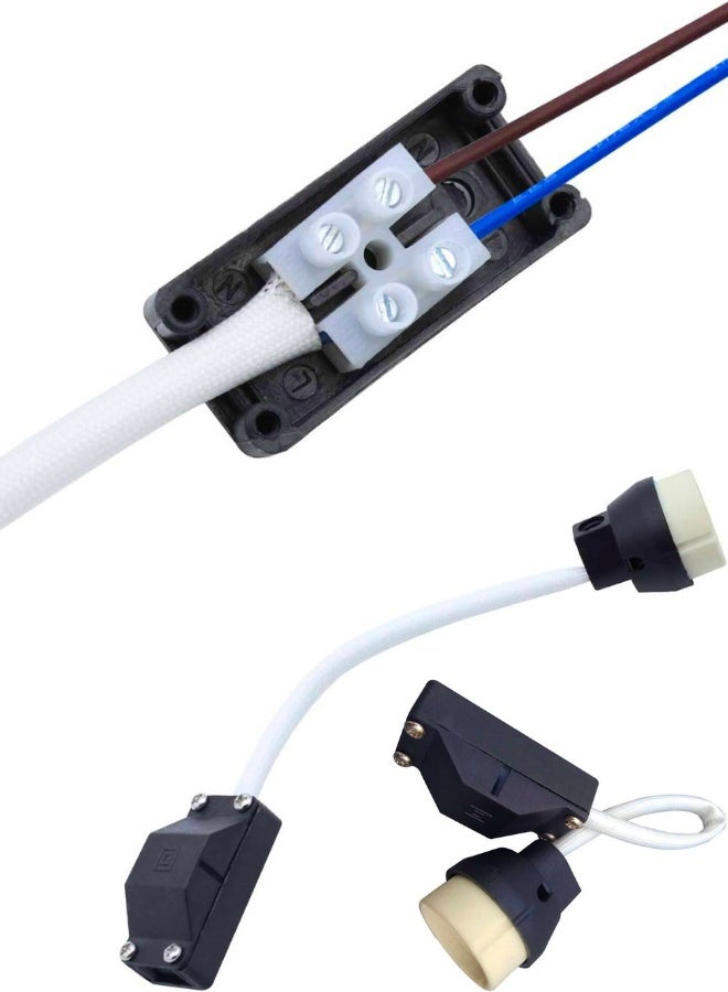 Chase Up 8 Pack GU10 Lamp Holder 2A 250V GU10 Ceramic Lamp Bases Connector with Terminal Box Socket for GU10 LED Light Bulbs Halogen Bulbs Downlights Main Connector Adapter Fitting - Image 3