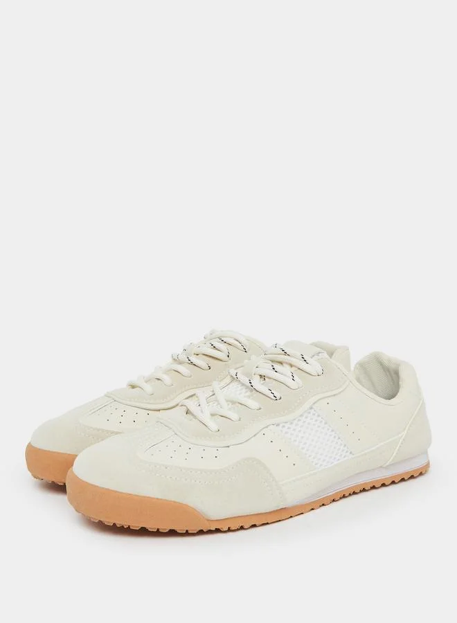 ستايلي Men Retro Suede Look Paneled Sneakers