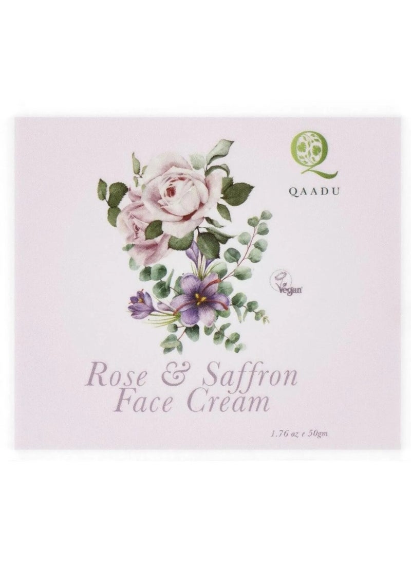 QAADU Rose & Saffron Face Cream 50G - Image 2