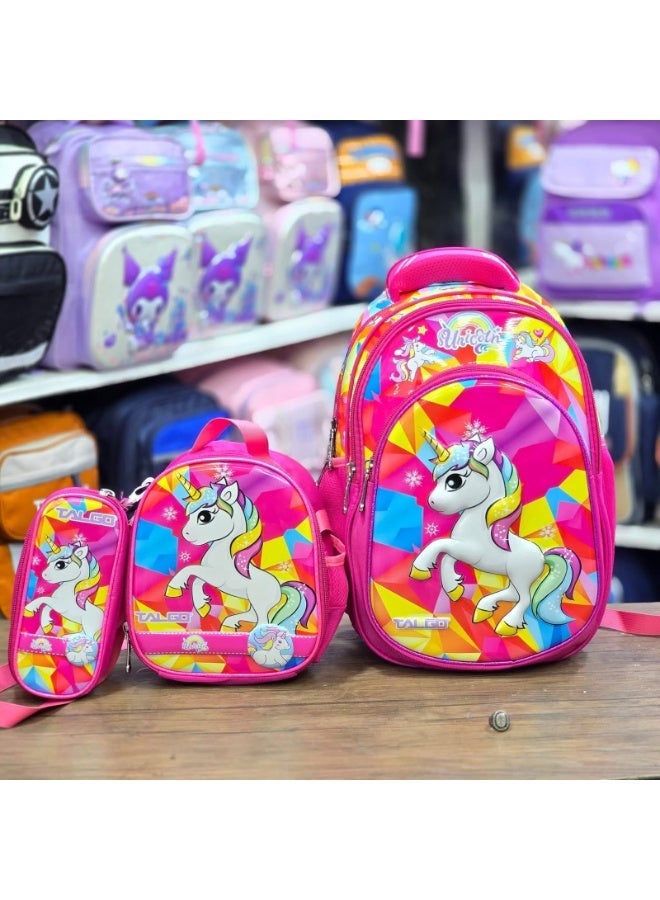 All-in-One School Gift Box for Girls – Magical Unicorn Design with a Comprehensive Set of 18 School & Office Supplies (Includes Name/ID Card) - Image 2