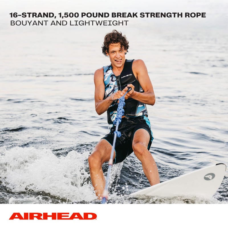 Airhead Spiral Braid Wakesurf Rope  3 Sections  16-Feet - Image 4