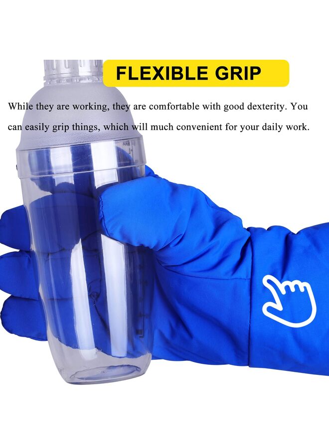 Waterproof Cryogenic Gloves 38cm Low Temperature Protective Cowhide Gloves for Dry Ice Liquid Nitrogen Cold Storage - Image 4
