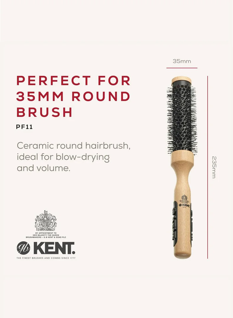 كينت فرشاة شعر دائرية لتجفيف الشعر وتجعيده وإعطائه حجماً - شعيرات نايلون  مم - مثالية للشعر القصير والمتوسط