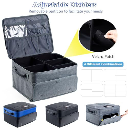 VIGEGARI Upgraded Trunk Organizer with Separate Compartment for 2 Pair Shoes Up to US Mens 16, Car Locker Organizer for Golf Balls, Gloves, Accessories - Image 3
